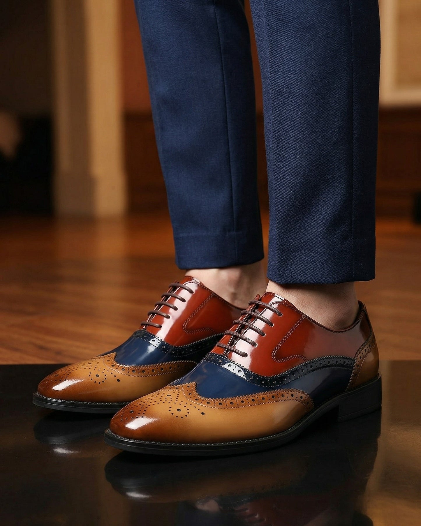 Riccardo Leather Brogue Shoe
