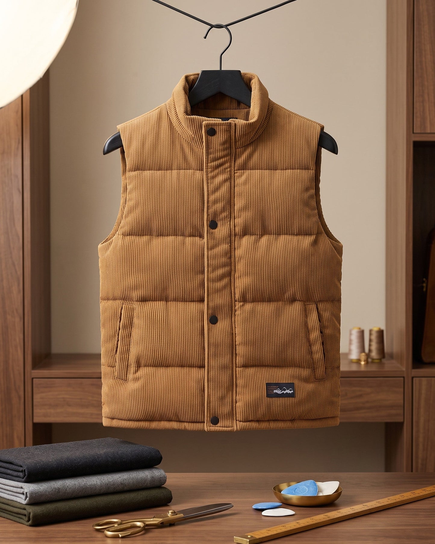 Zeno Corduroy Puffer Vest