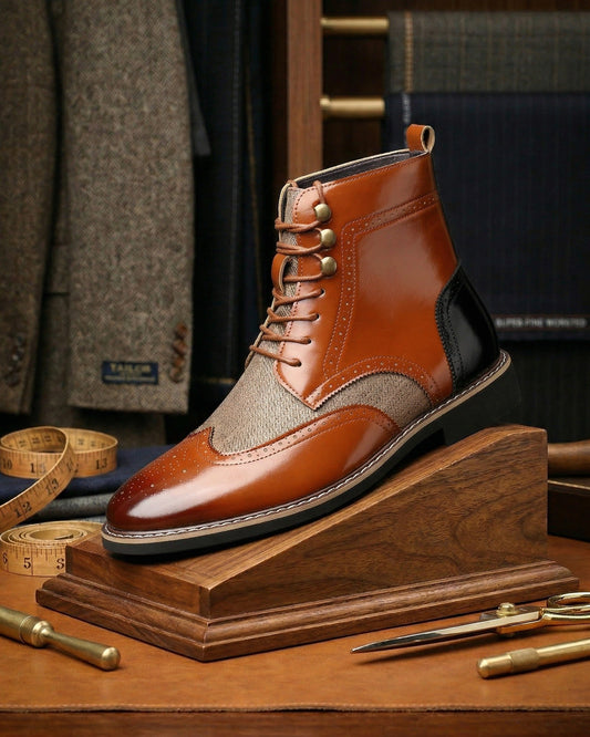 Sandro Leather Lace-Up Boot