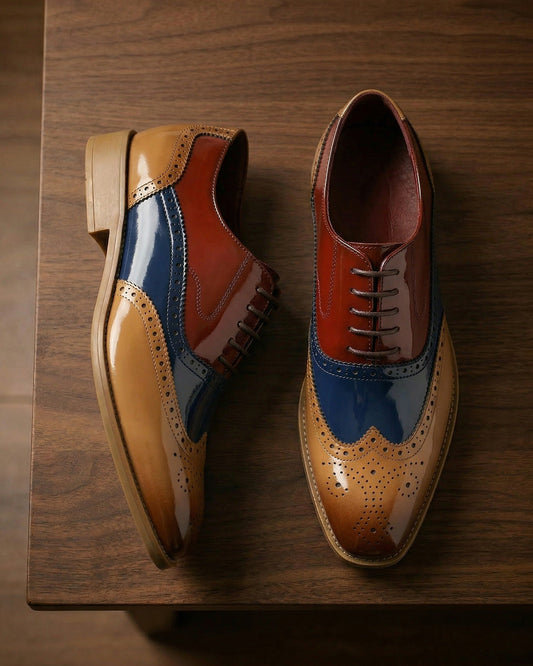 Riccardo Leather Brogue Shoe